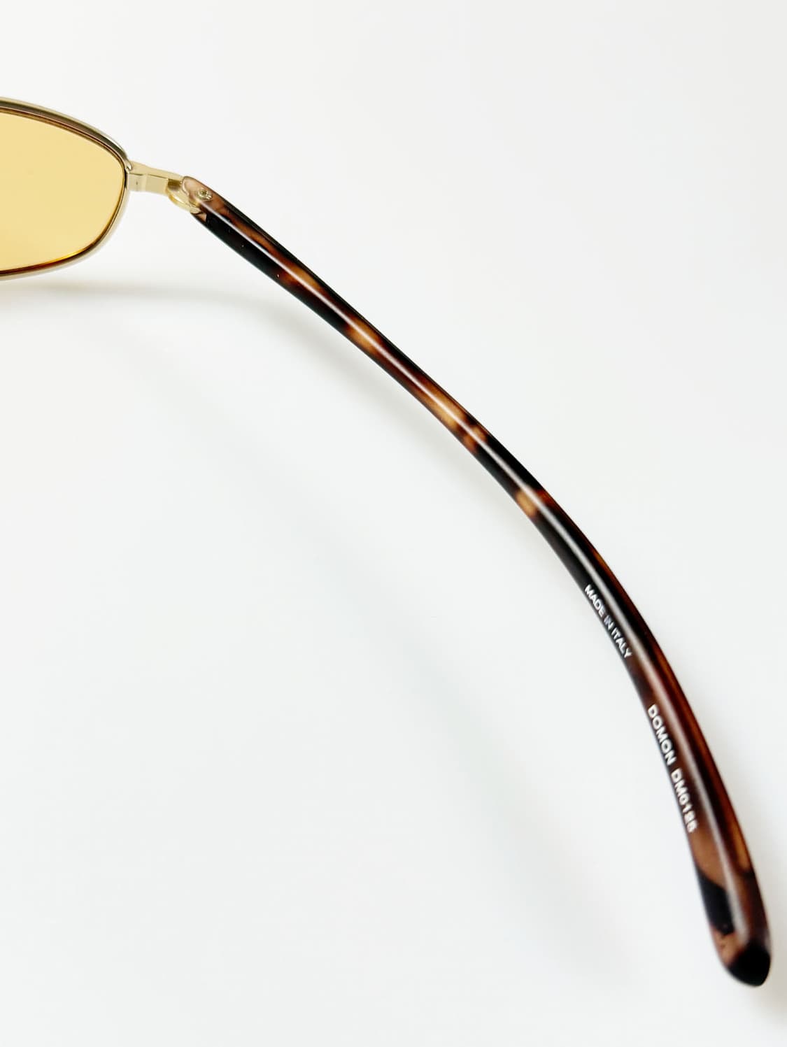 90s DOMON 골드 슬림 오벌 프레임 빈티지 틴트 선글라스 상품이미지6