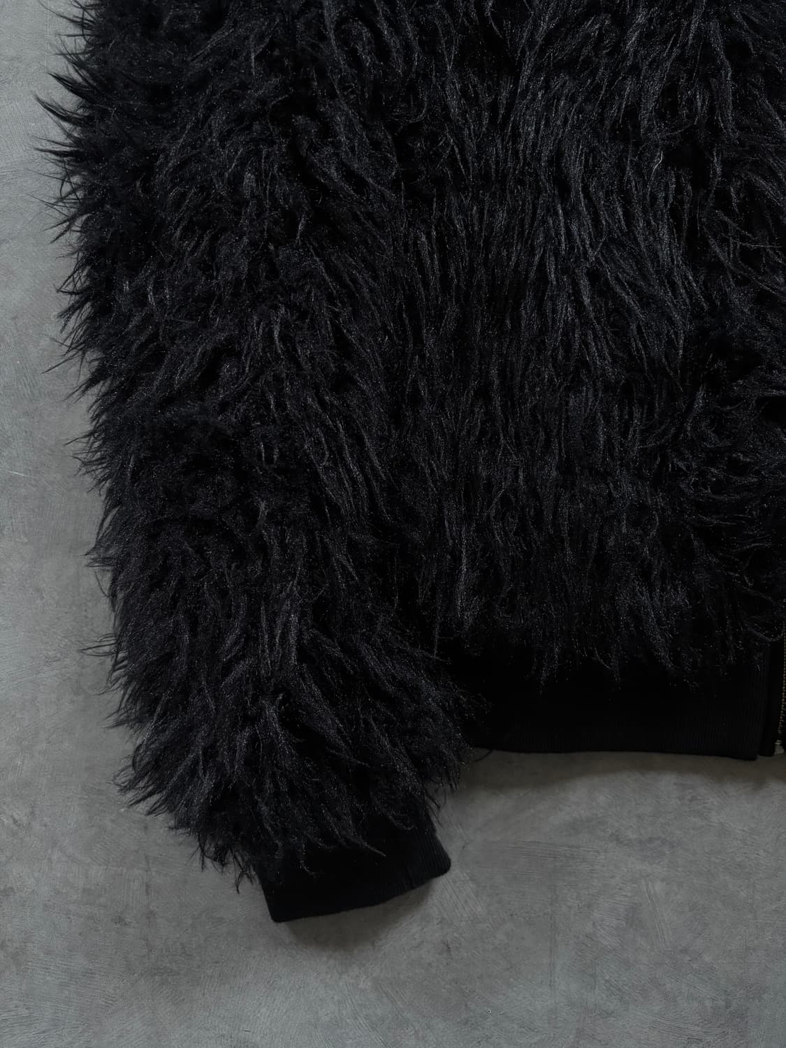 Love Moschino 러브 모스키노 블랙 인조 퍼 봄버 자켓 상품이미지6