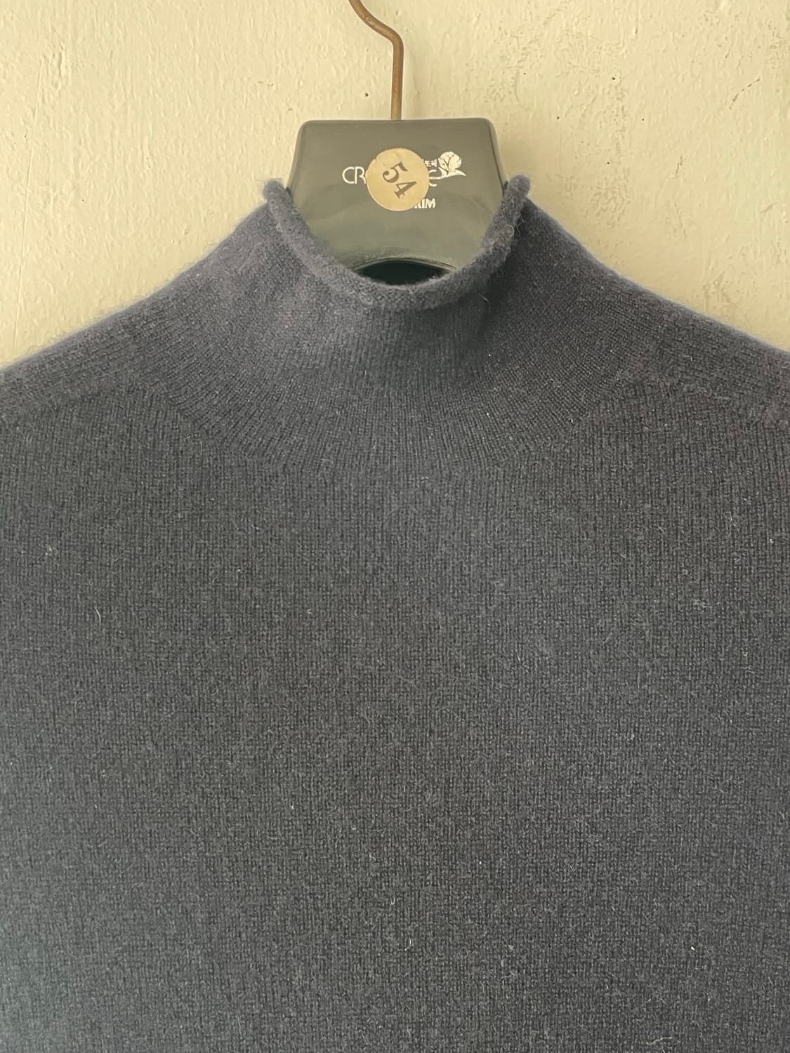 (토이오) 이태리 까리아지 캐시미어100 싱글 하이넥 롱 슬리브 홀가먼트 상품이미지5