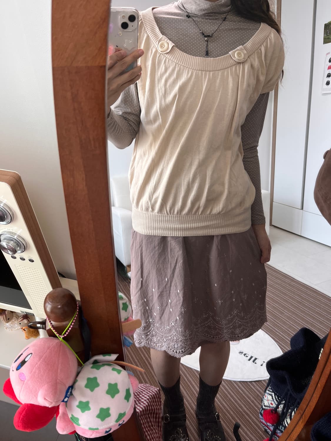 Emilyan 브라운핑크 원피스 상품이미지7