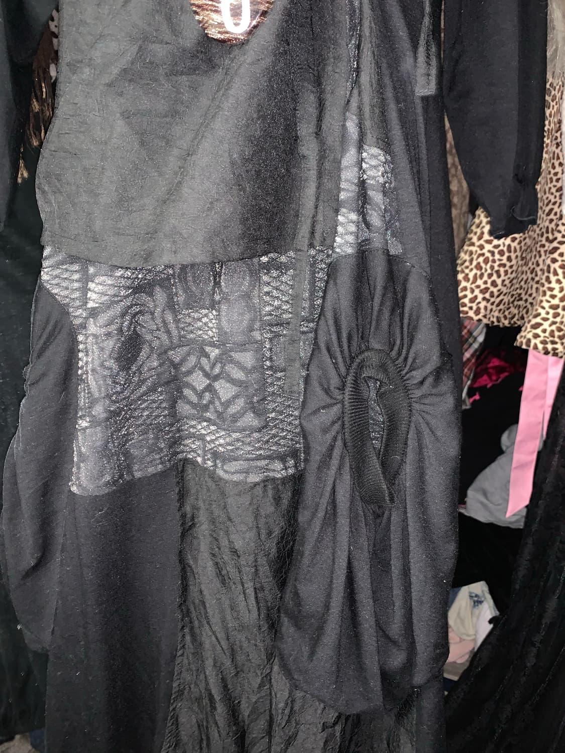 y2k 패치워크 스트링 디자인 원피스 상품이미지2