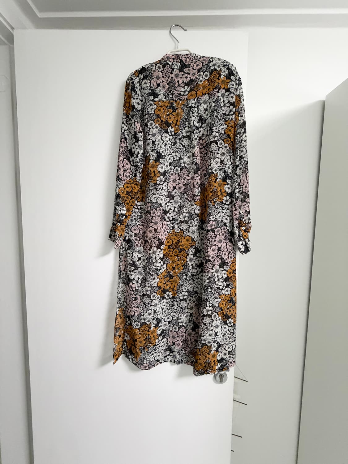 H&M 차이나카라 플라워패턴 블라우스 상품이미지2