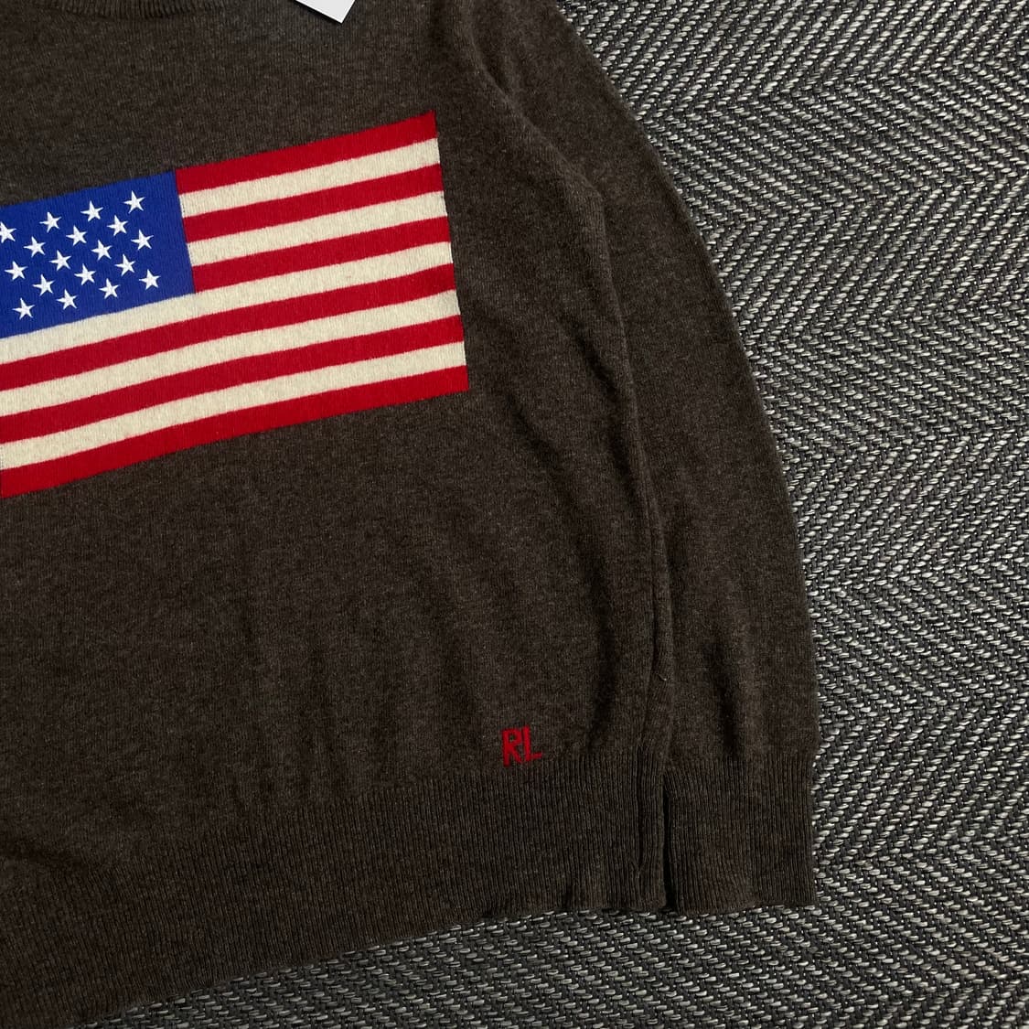폴로 랄프로렌 성조기 빅로고 램스울 니트o 3585 상품이미지2