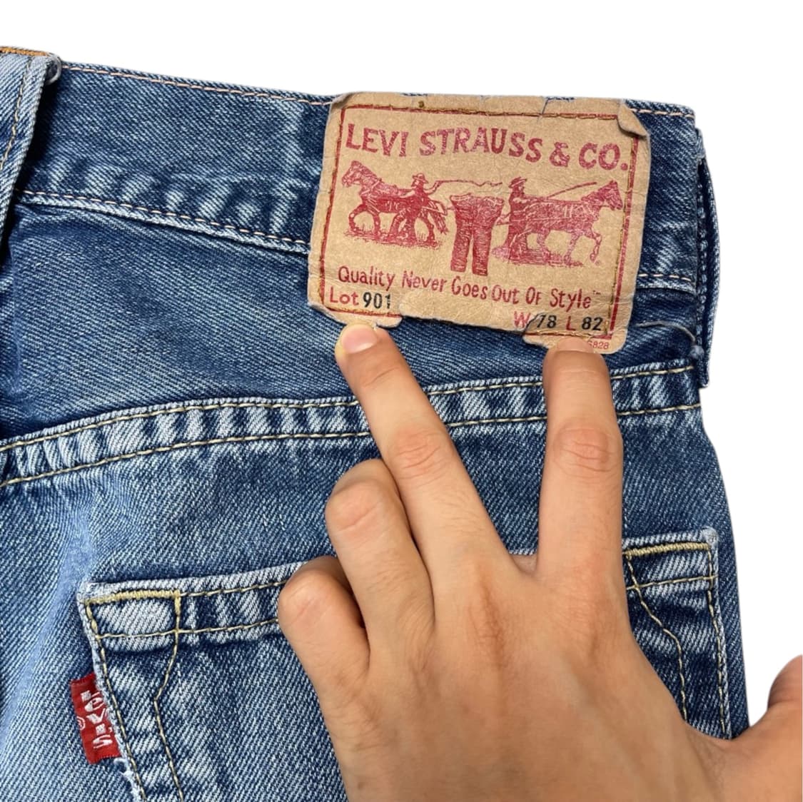 리바이스 Levi’s 901 중청 빈티지 데님팬츠 W78 L82 상품이미지7