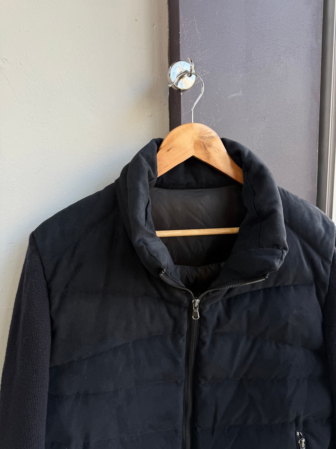 105/ 타임옴므 19FW 스웨이드 구스 니트패딩 상품이미지4