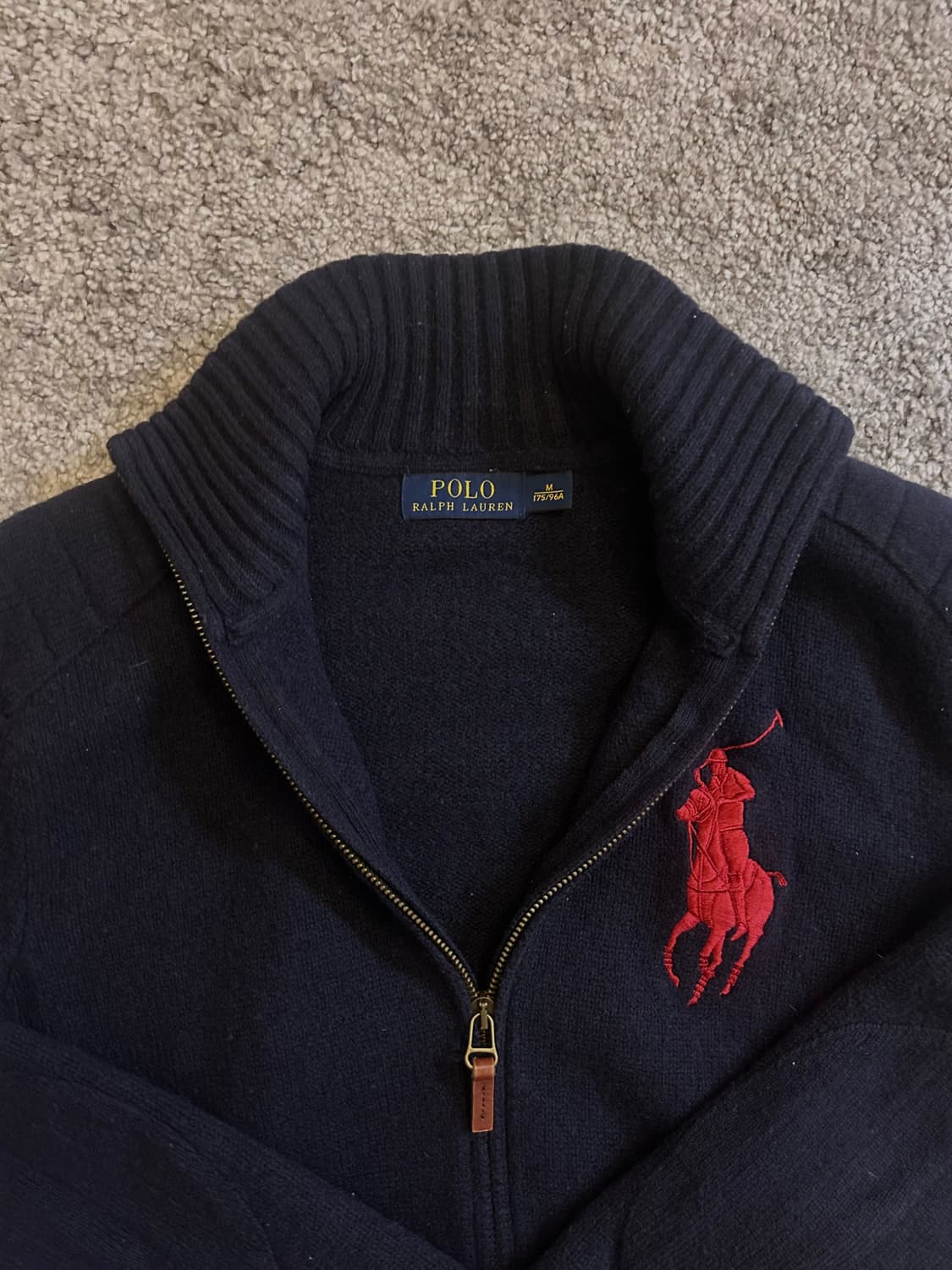 빅폴로 니트집업 상품이미지4