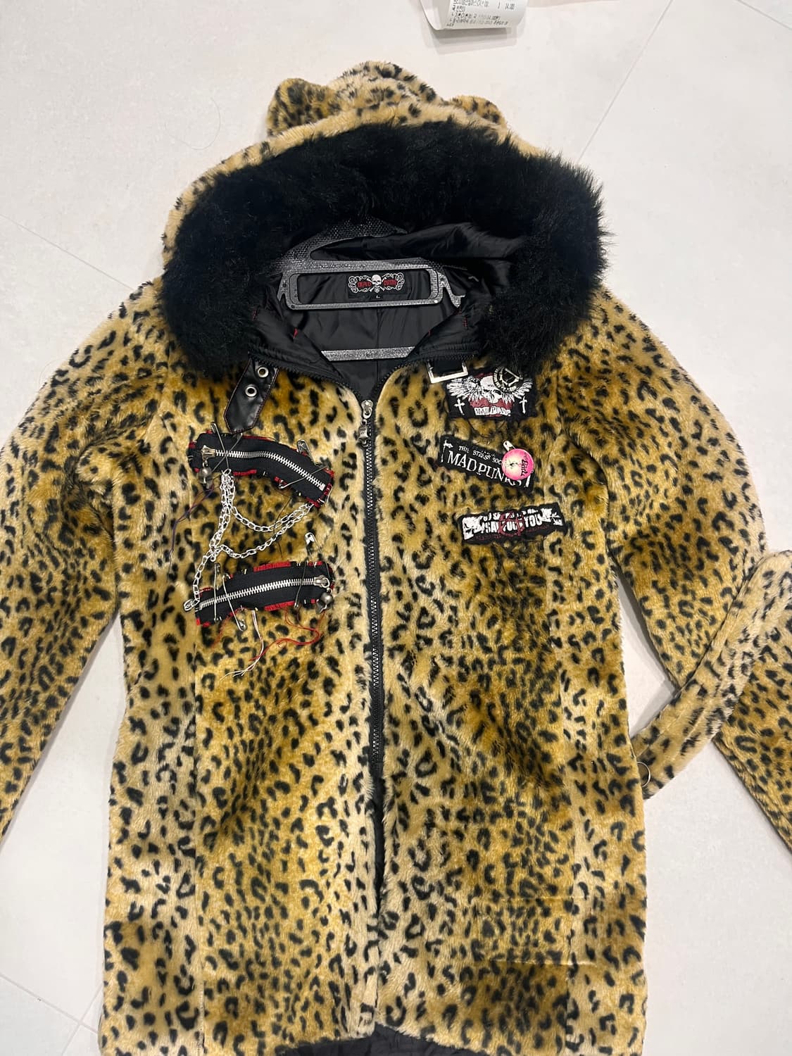 Mad punks 매드펑크 네코미미 퍼자켓 퍼후드집업 고스펑크 상품이미지2