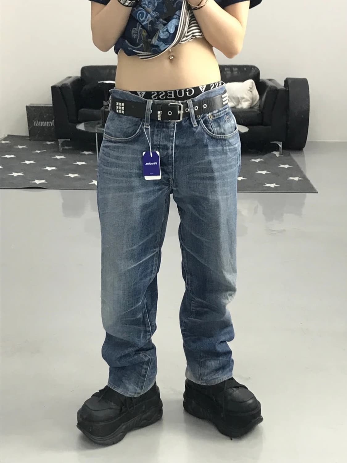 지스타 로우 데님팬츠 상품이미지1