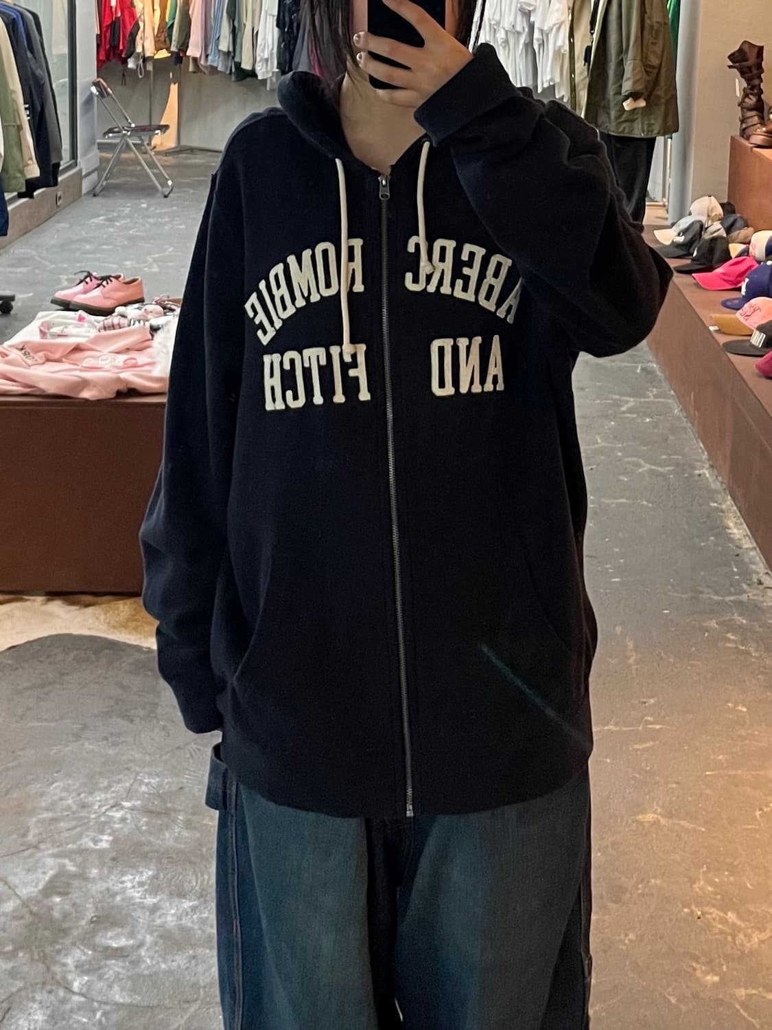 아베크롬비 아치로고 후드집업 H1854 상품이미지1