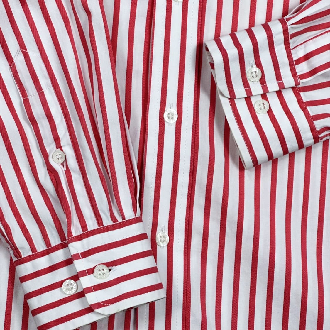 라코스테 크록 핑크 스트라이프 셔츠 (L) 상품이미지4