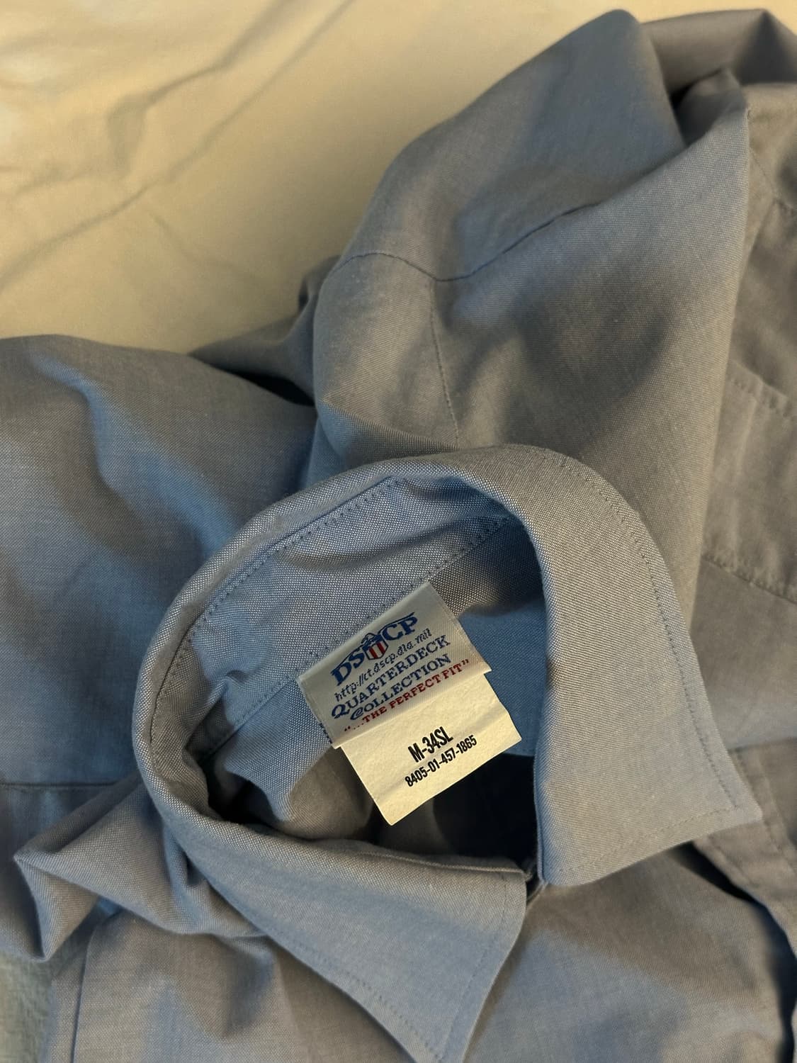 (데드스탁급) US NAVY 미해군 샴브레이 셔츠 상품이미지7