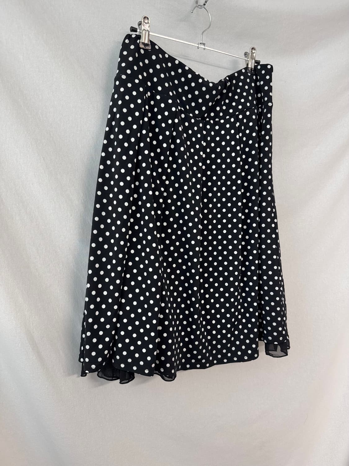 프릴 리본 타이넥 도트 패턴 블라우스 상품이미지5