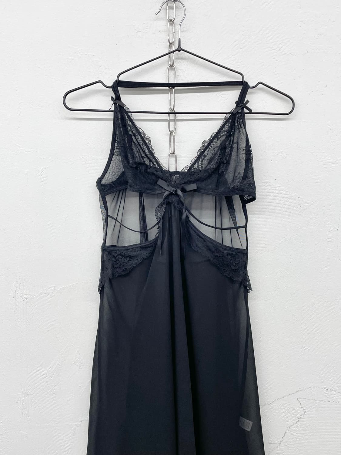 블랙 고딕 레이스 슬립 상품이미지5