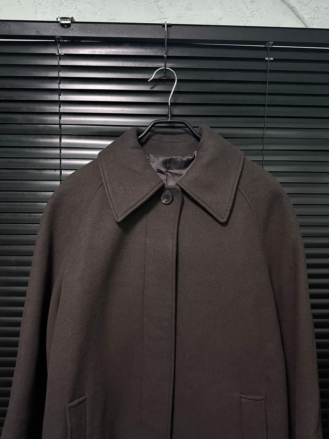 무신사 스탠다드 브라운 갈색 캐시미어 블렌드 울 모 발마칸 코트 M 95 상품이미지2