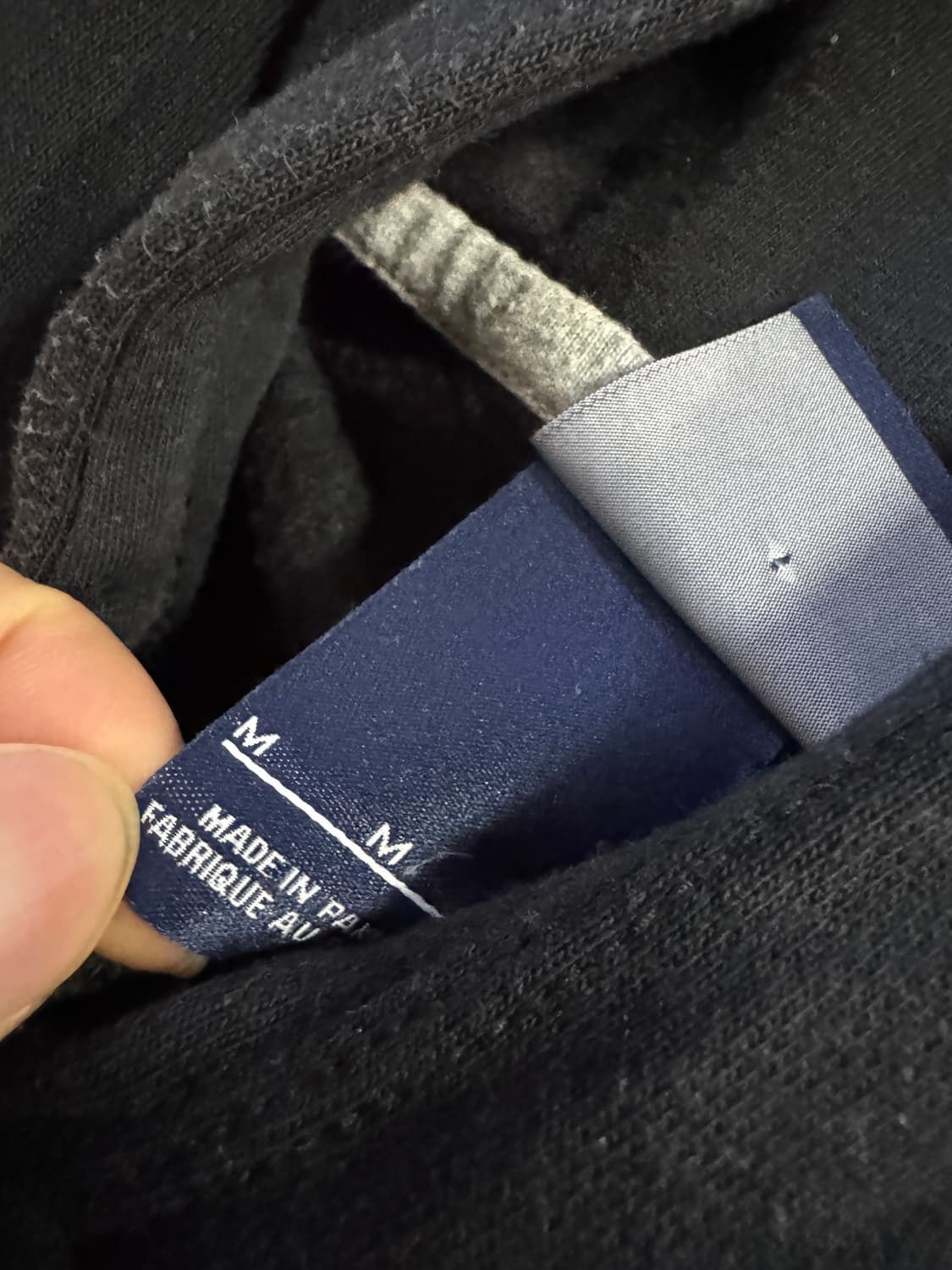 나이키 솔로 스우시 블랙 기모 후드티 M ~ L 상품이미지3