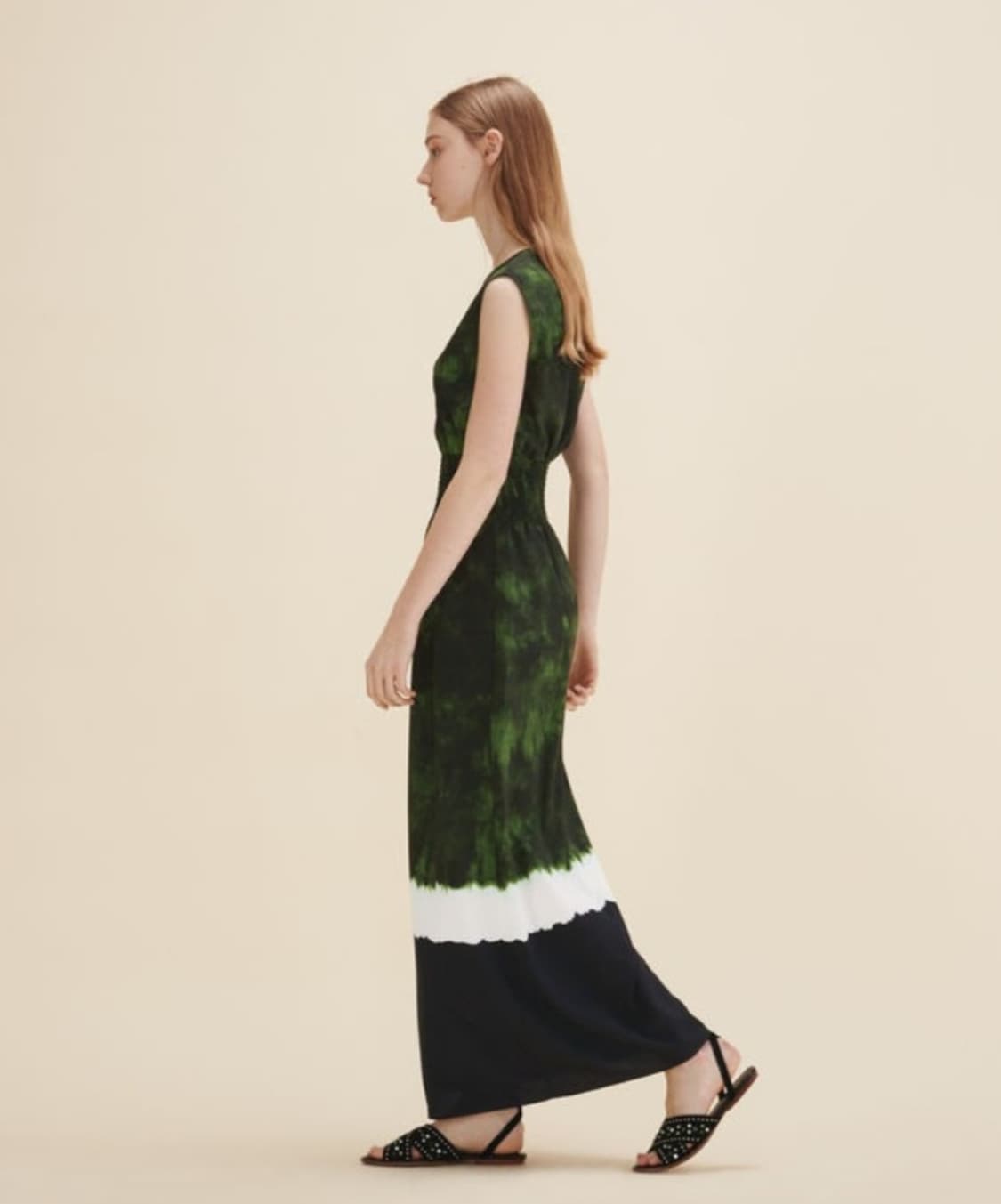 마쥬 실크블렌드 스모킹밴드 맥시롱원피스 1사이즈 상품이미지4