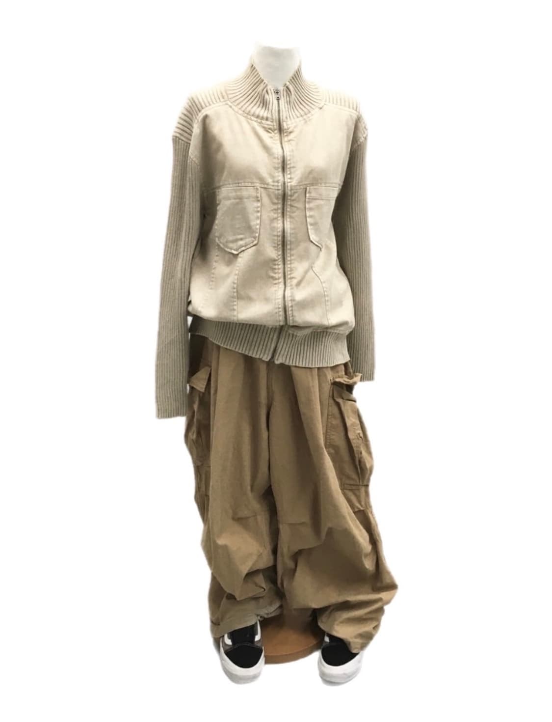 JPN 빈티지 니트 집업 상품이미지3