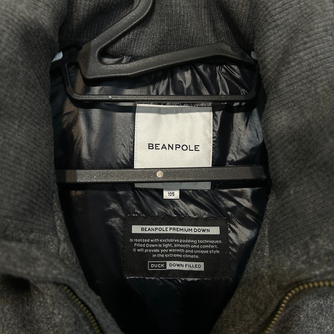 빈폴 남성 울 프리미엄 다운 패딩 조끼 105 상품이미지2