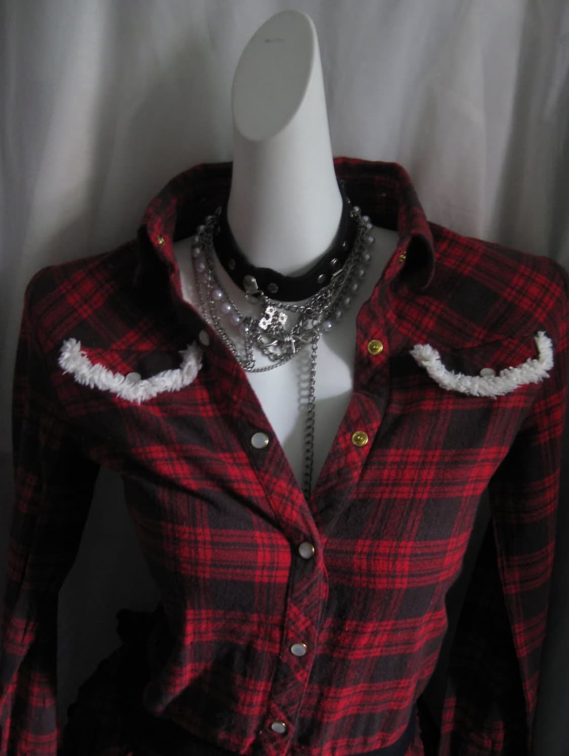 Tartan check winter dress 상품이미지3