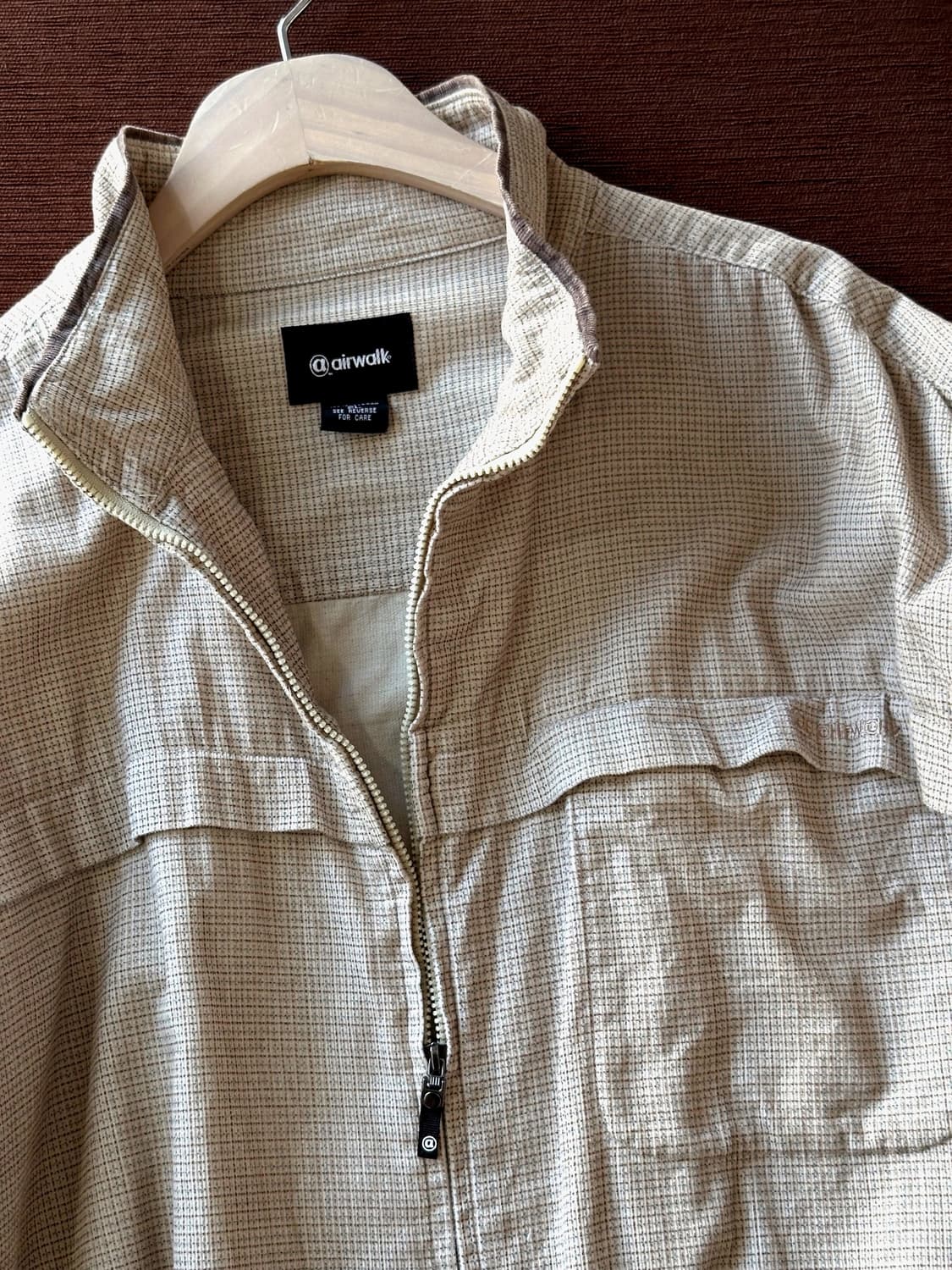 Design check shirket zip blouson 상품이미지2