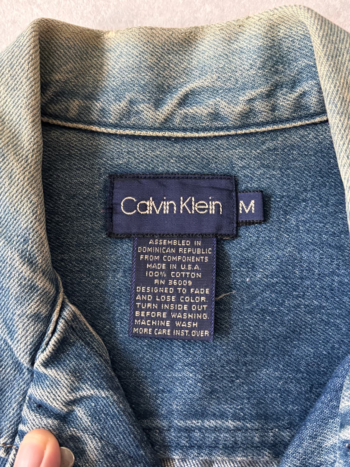 Calvin Klein 90s Vintage Denim Jacket  상품이미지6