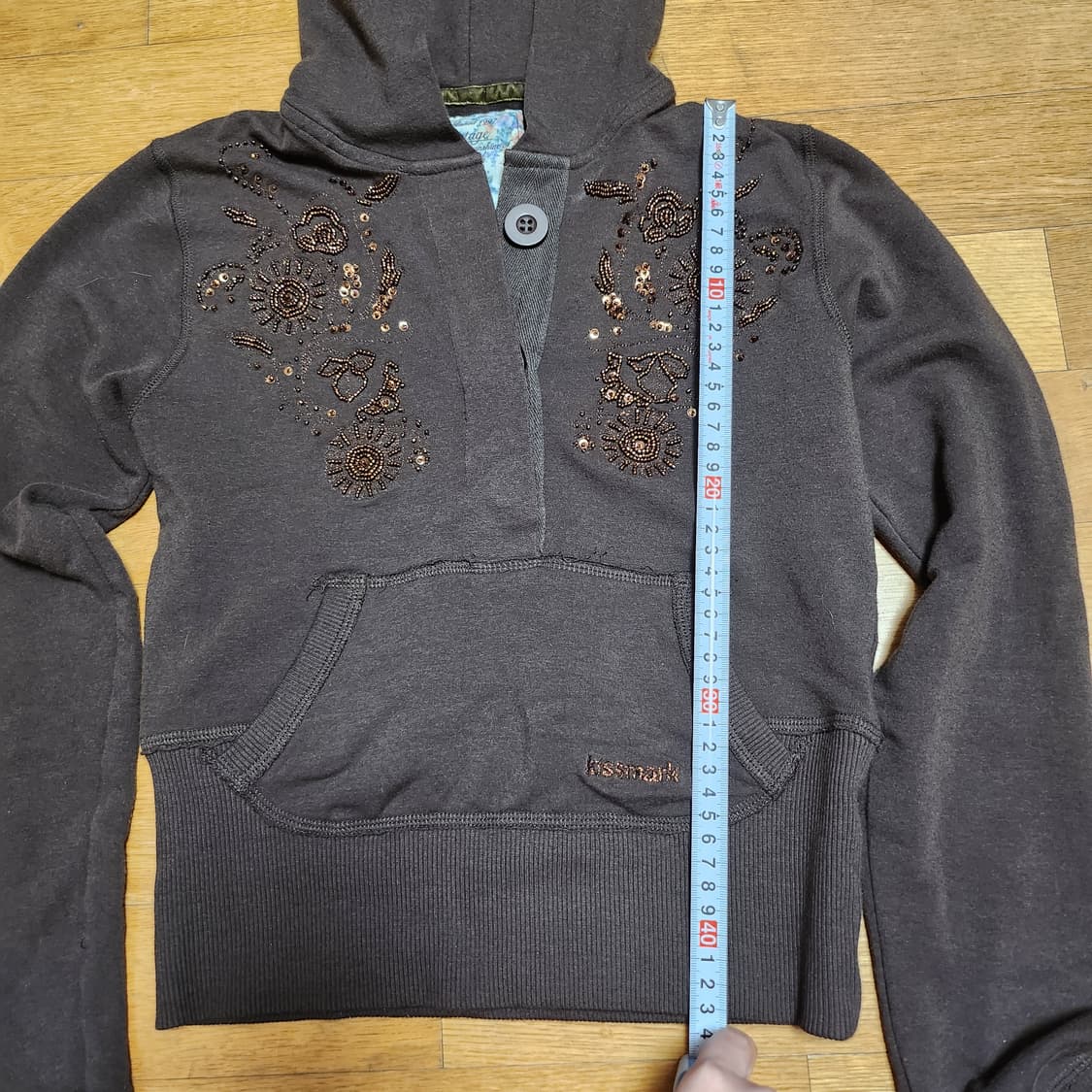 키스마크 kissmark 빈티지 후드티 상품이미지5