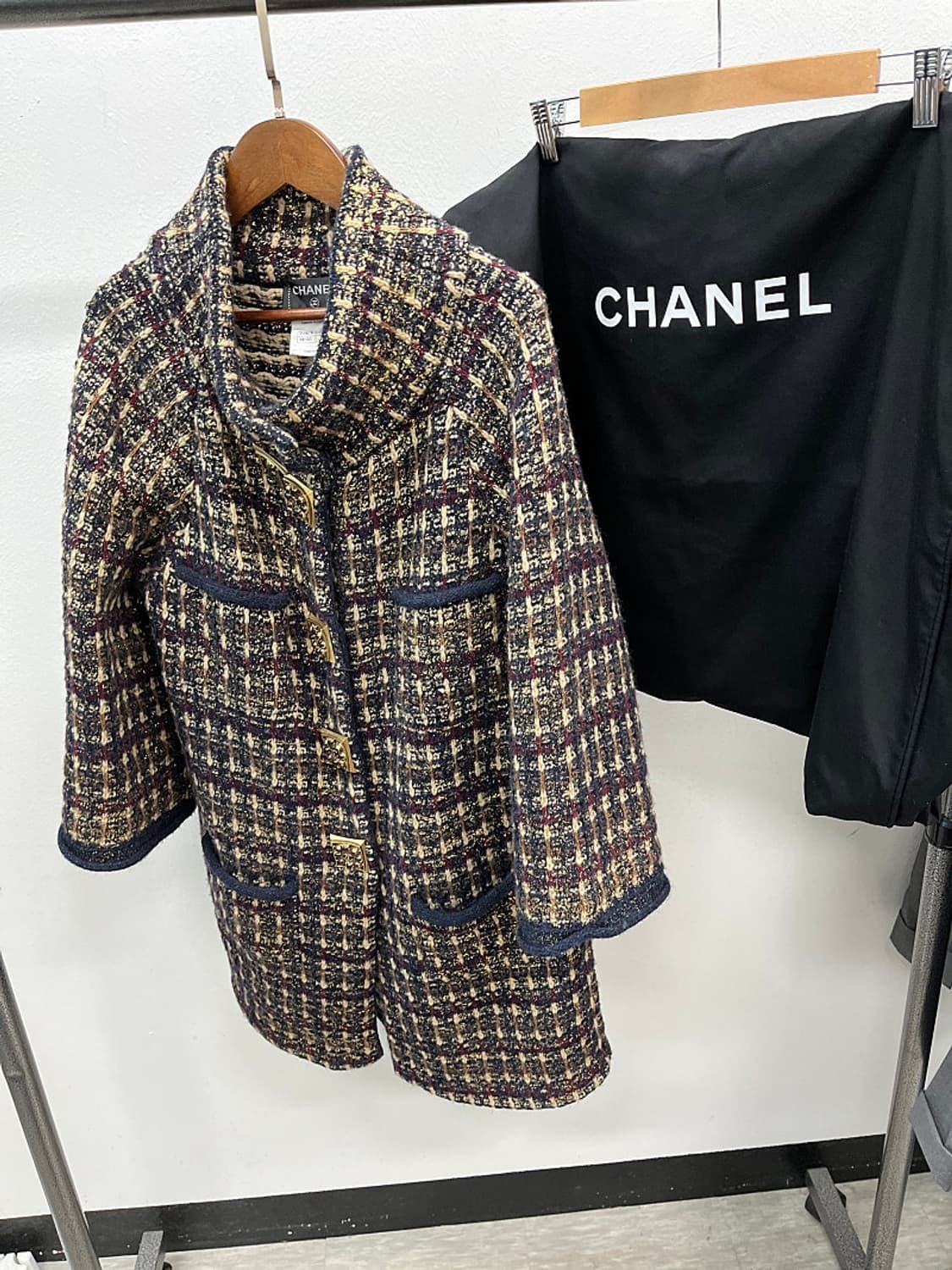 여) 샤넬 캐시미어 트위드코트  상품이미지1