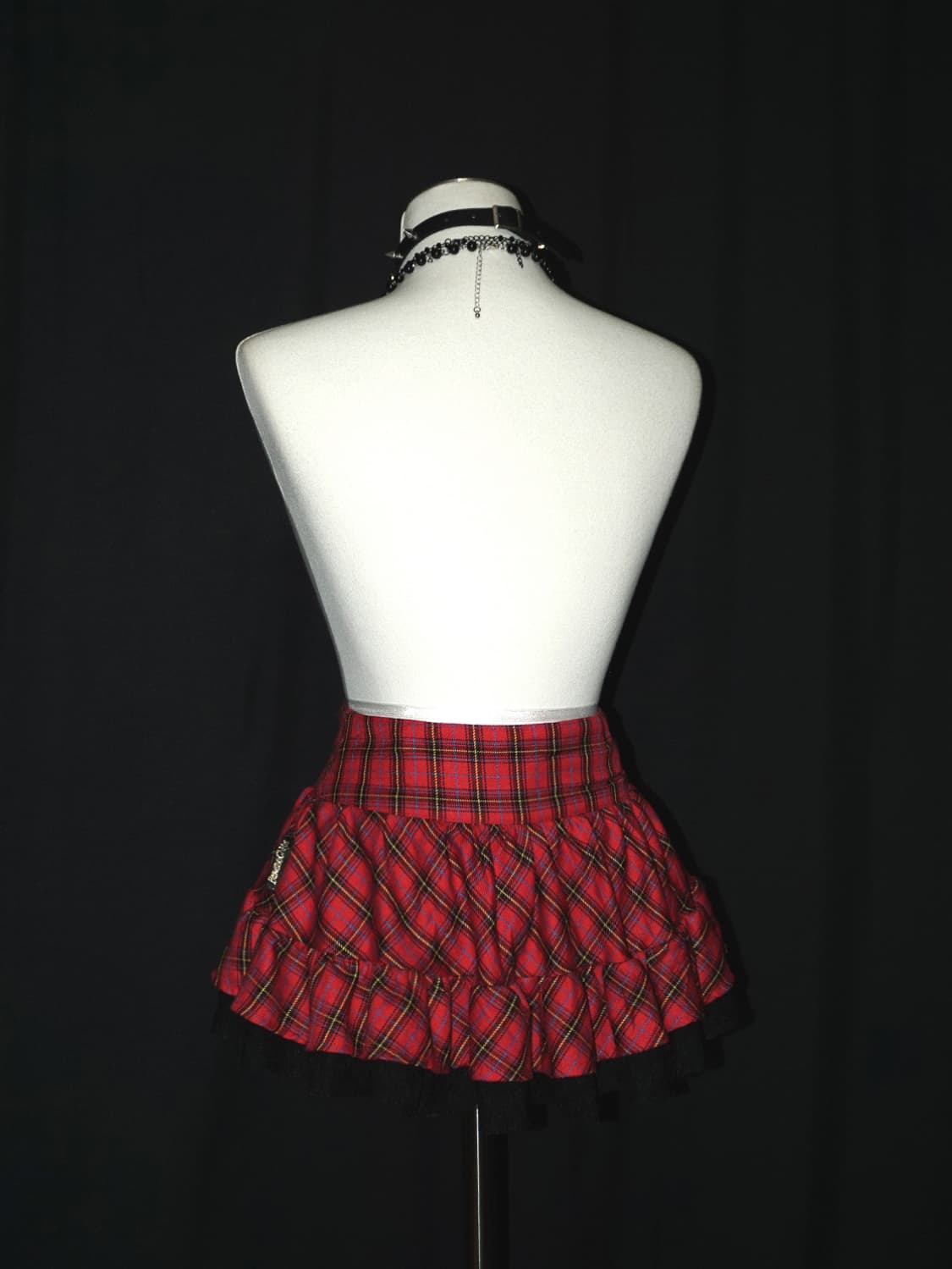 (banana chips) tartan check wrap skort  상품이미지6