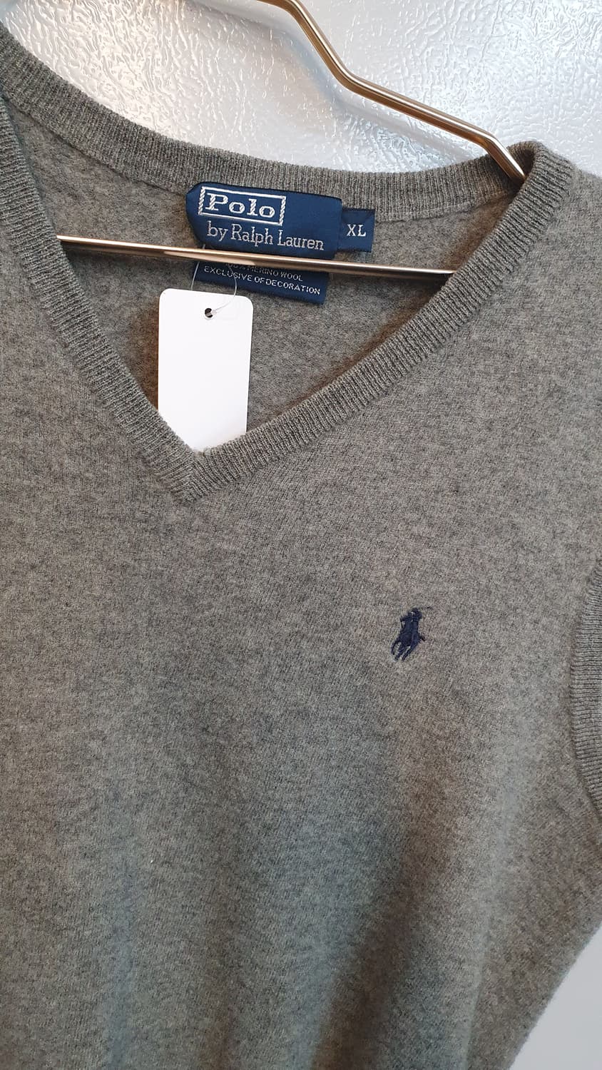 폴로랄프로렌 여성  울 브이넥니트조끼 XL 상품이미지2