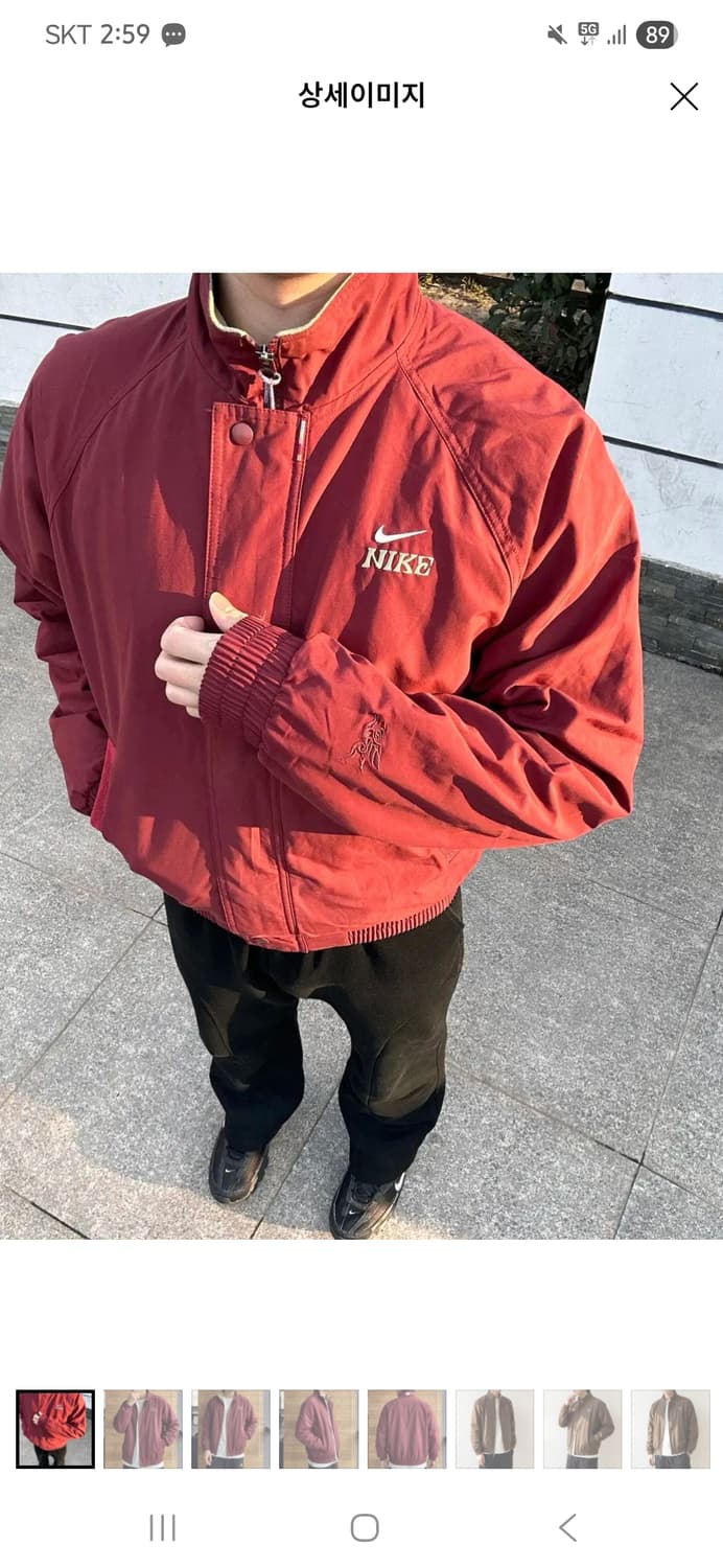 나이키 클럽 LNY 자켓 XL 다크 팀 레드 상품이미지1