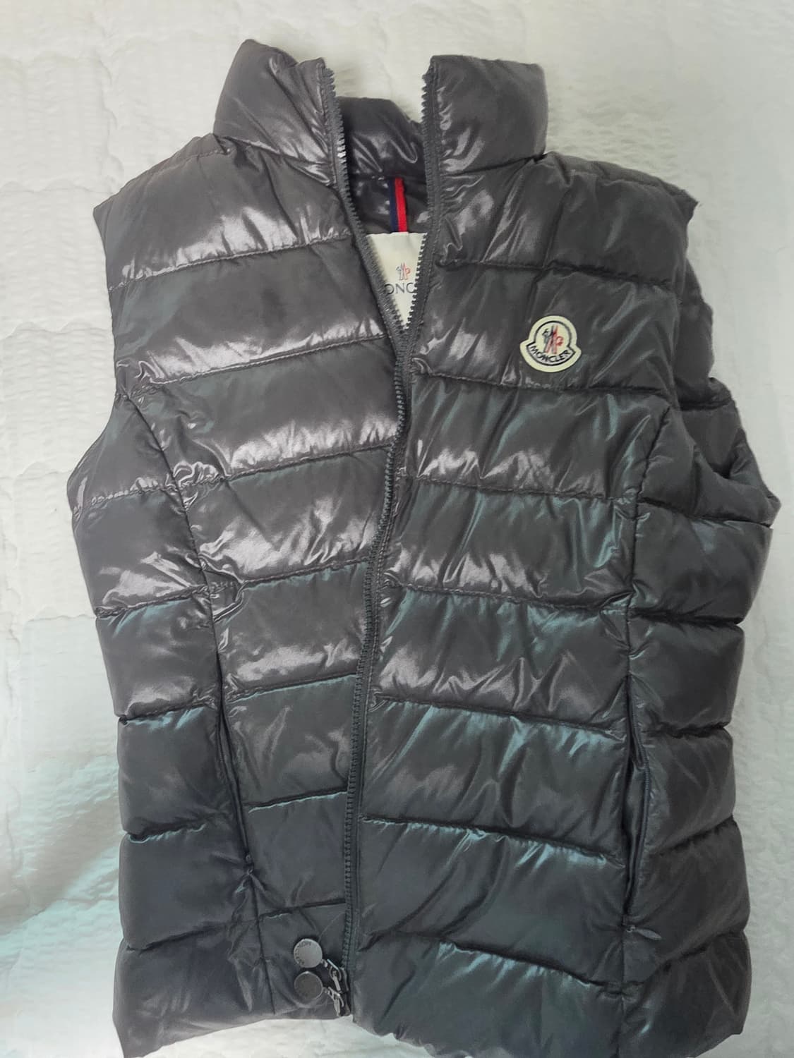 몽클레어 여자 패딩 조끼 그레이 상품이미지1