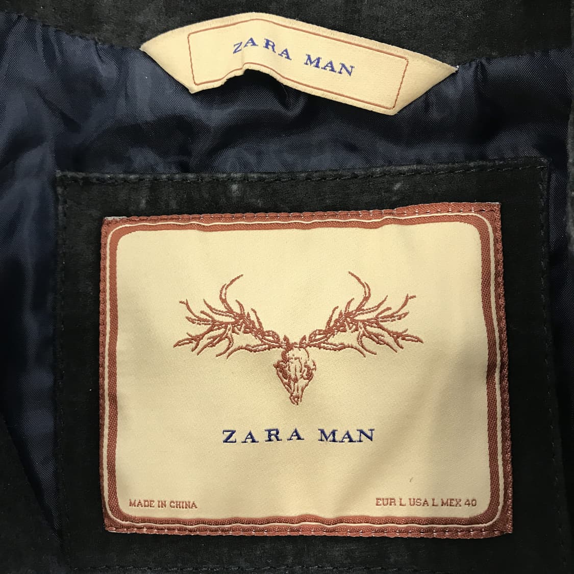 자라 스웨이드 돈피 리얼레더 가죽자켓 [L] 상품이미지4