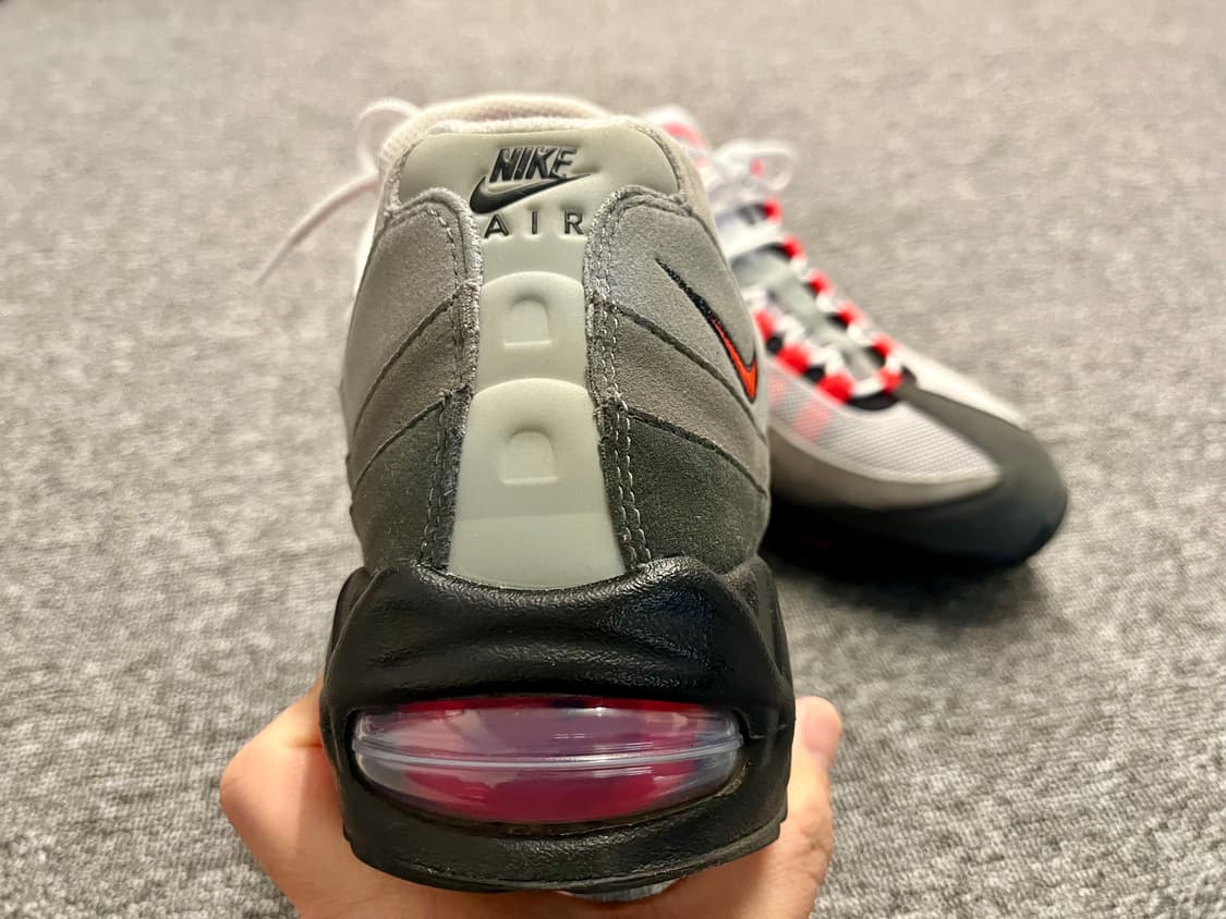 [280] 나이키 에어맥스95 미디움 애쉬 앤 솔라 레드  상품이미지5