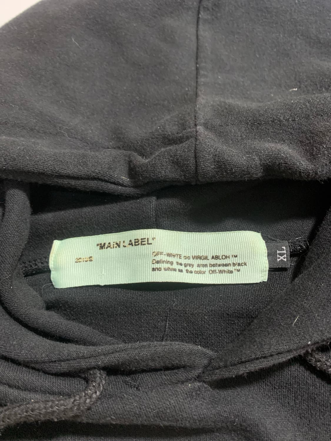 오프화이트 모나리자 후드티 블랙 상품이미지3