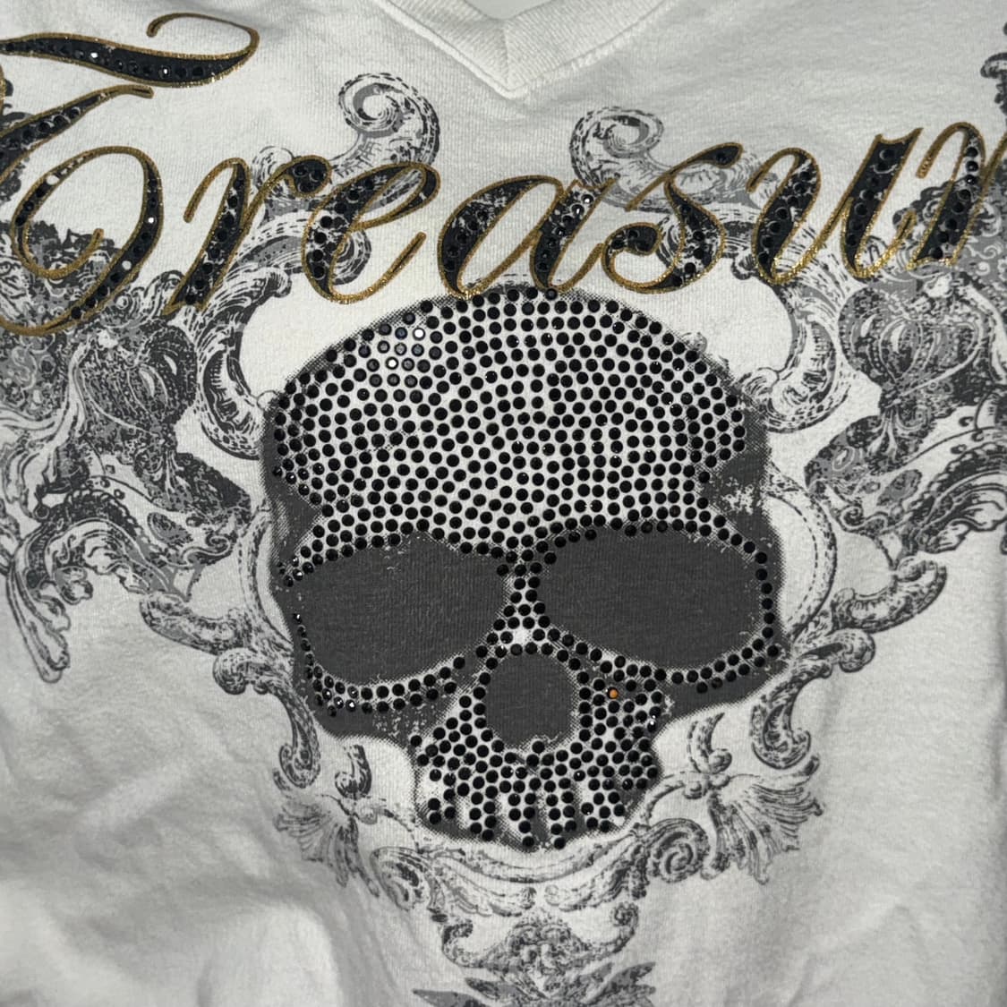 Treasure Skull Rhinestone Long Sleeve 상품이미지2