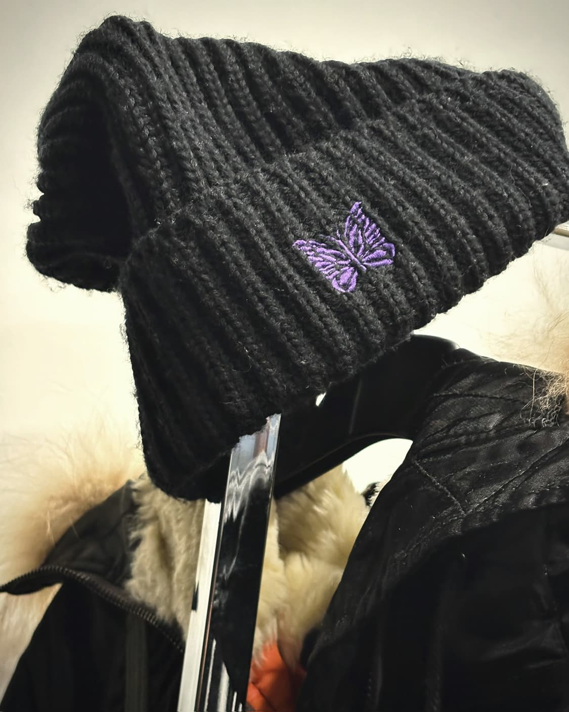 니들스 울 로고 디테일 비니 상품이미지1