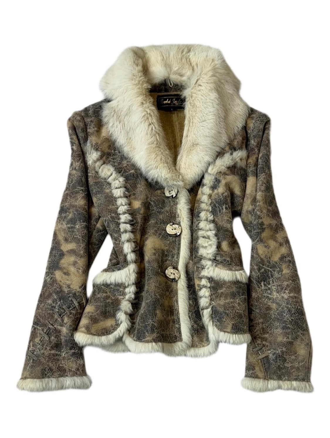 Fur-Trimmed Shearling Jacket 상품이미지2