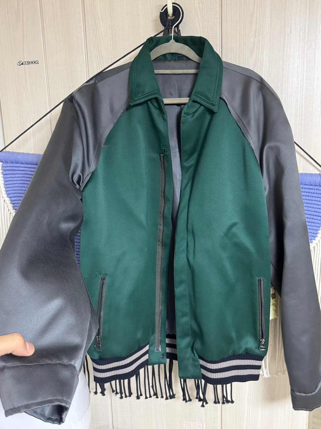 랑방 52 사틴 봄버자켓 rampo  상품이미지5