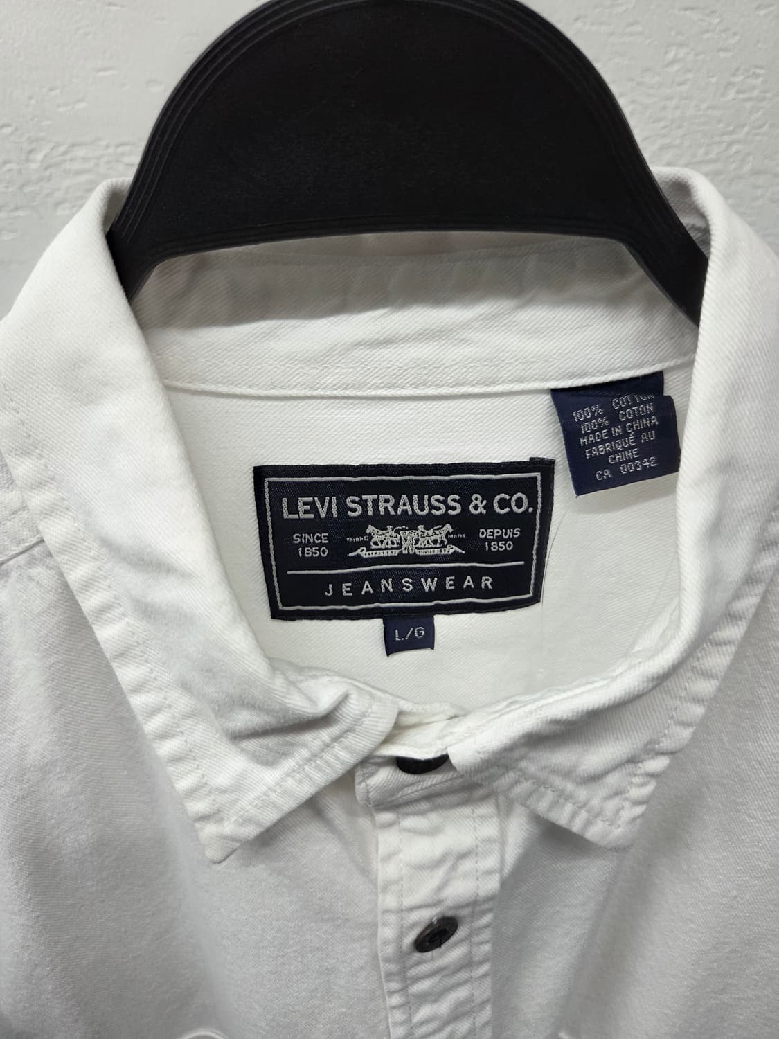 Levis 리바이스 화이트 긴팔셔츠 상품이미지2
