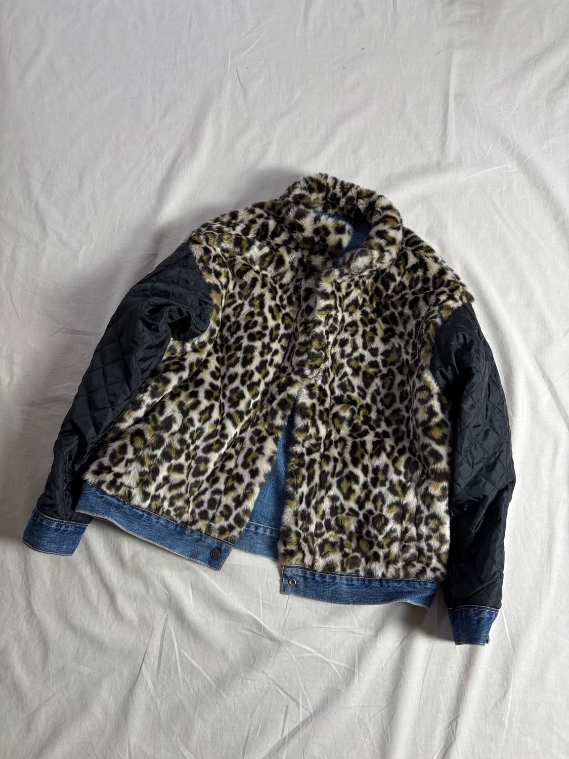 Levis 리바이스 리버시블 레오파드 데님 자켓 M 상품이미지2