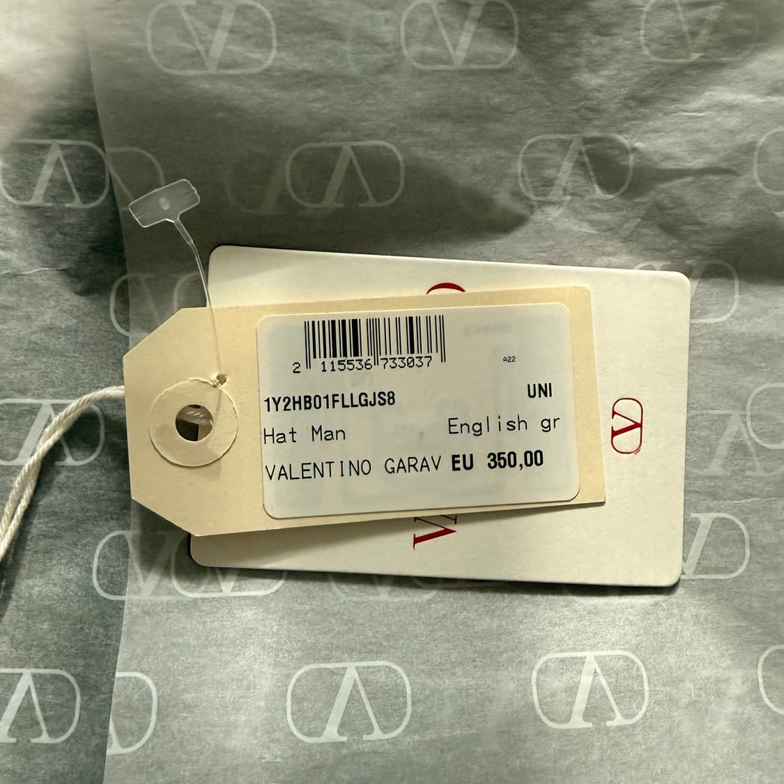 VALENTINO 발렌티노 비니 모자 레터링 로고 그린컬러 상품이미지5