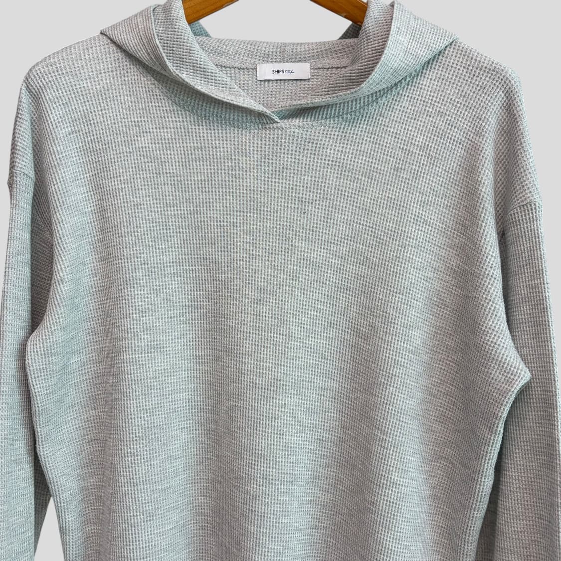 (여성F)SHIPS any 쉽스 와플 후드티셔츠 상품이미지2