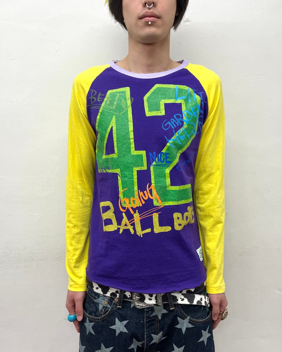 42 Ball Boy Retro Purple & Yellow Sleeve 상품이미지1