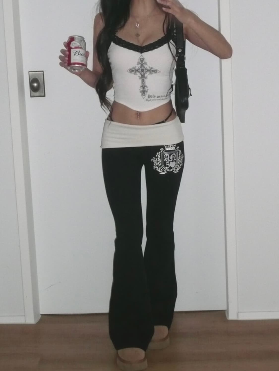 엔젤넘버파이브 부츠컷 폴디드 팬츠 상품이미지1