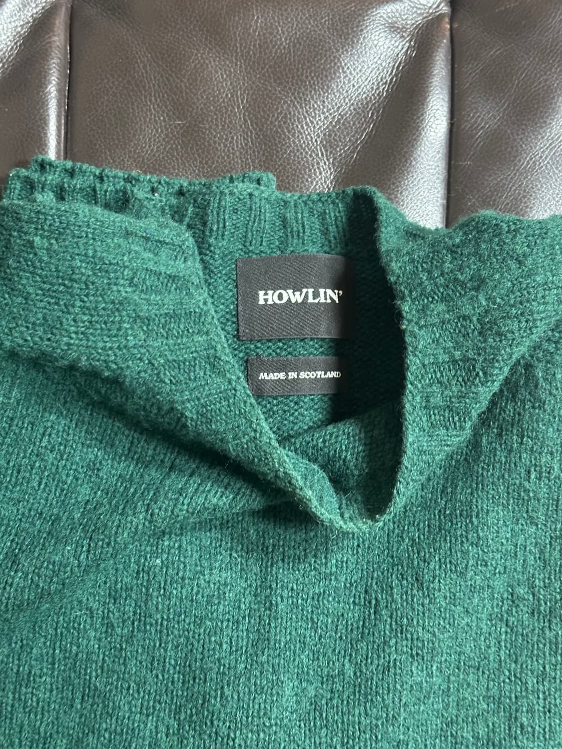 XXL) 하울린 쉐기독 니트 birth of the cool 그린 상품이미지3
