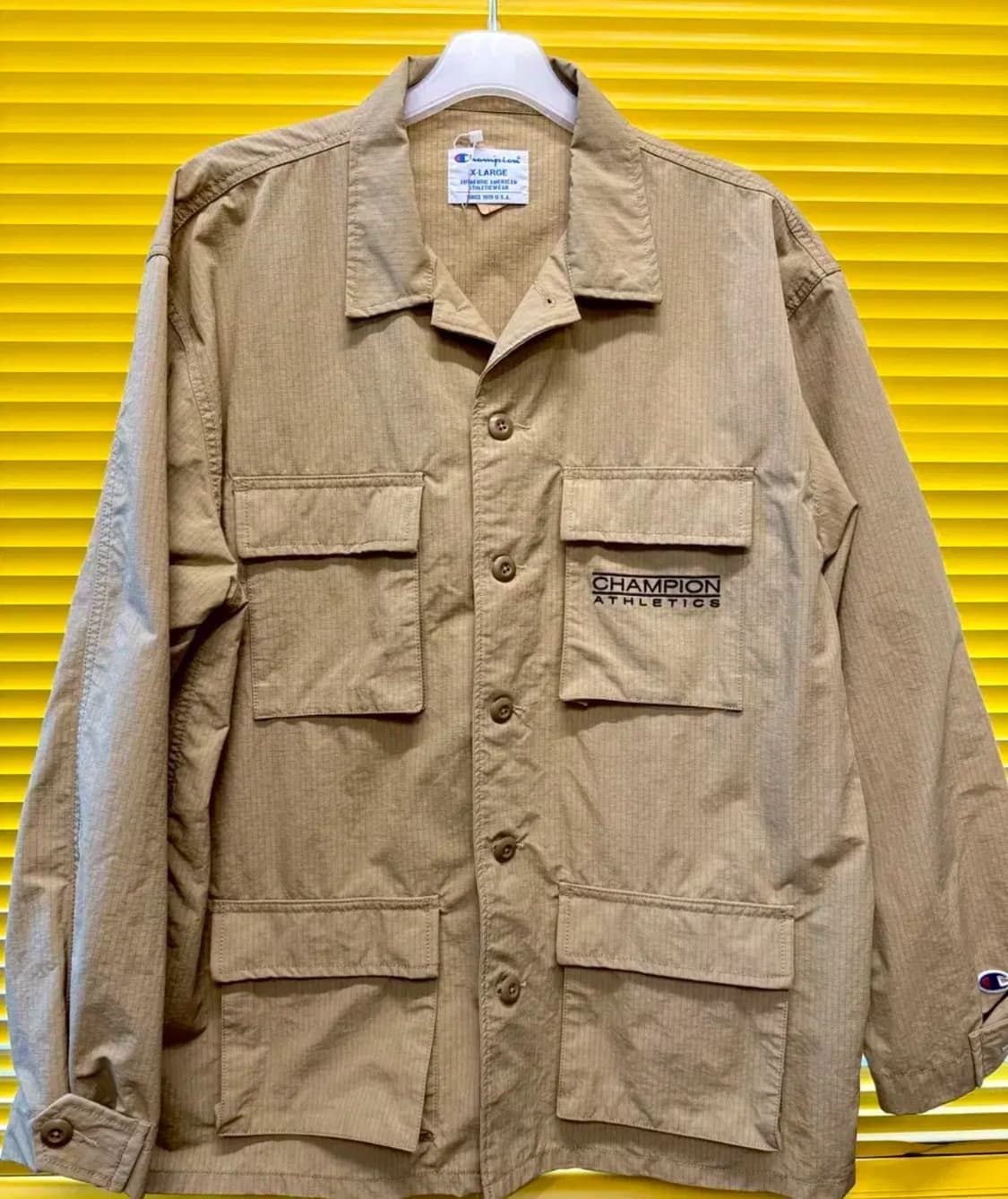 챔피온 카멜 워크셔츠(XL,새상품) 상품이미지1