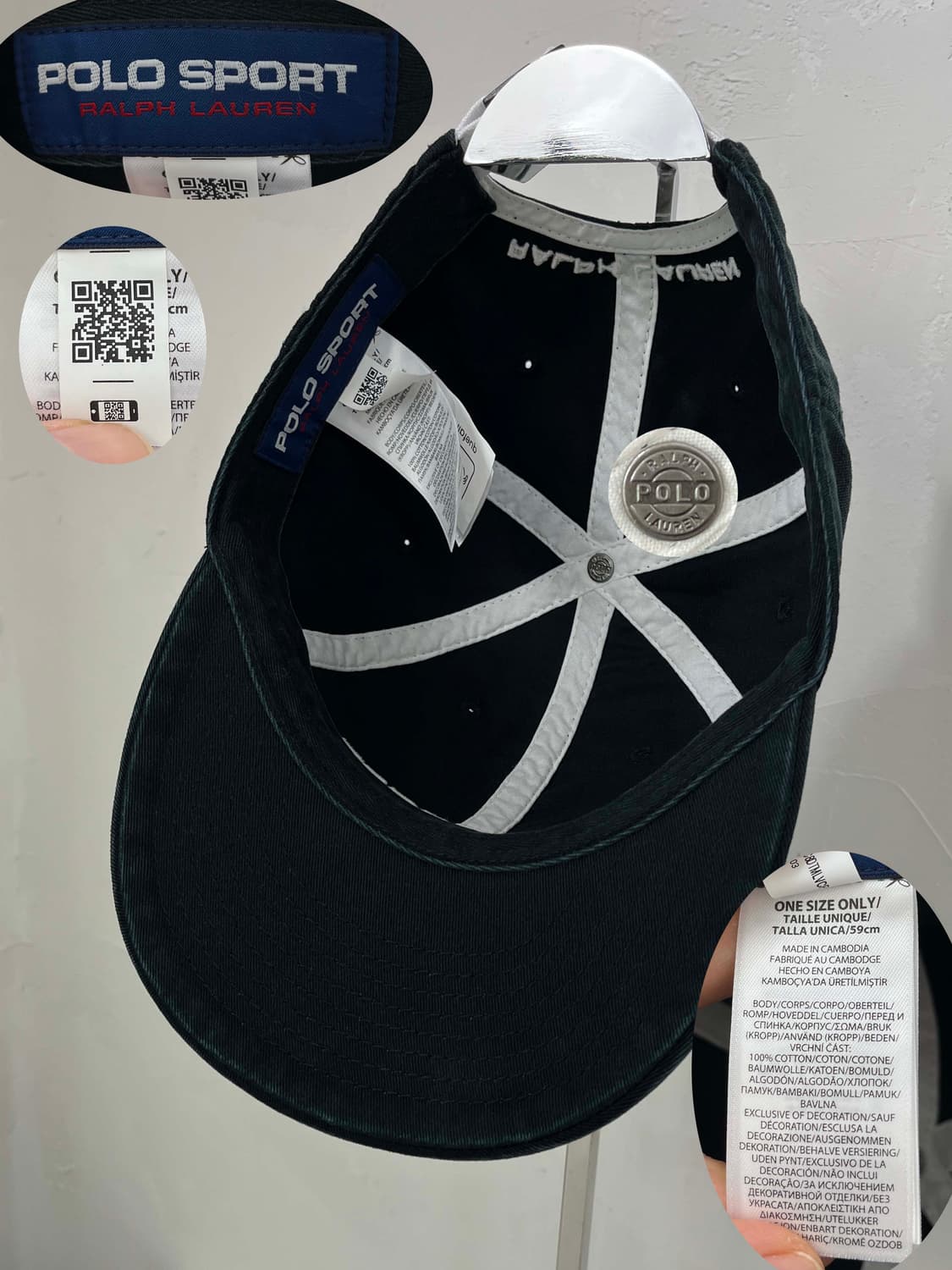 24FW 폴로 스포츠 워시드 네이비 트윌 볼캡 QR 상품이미지9