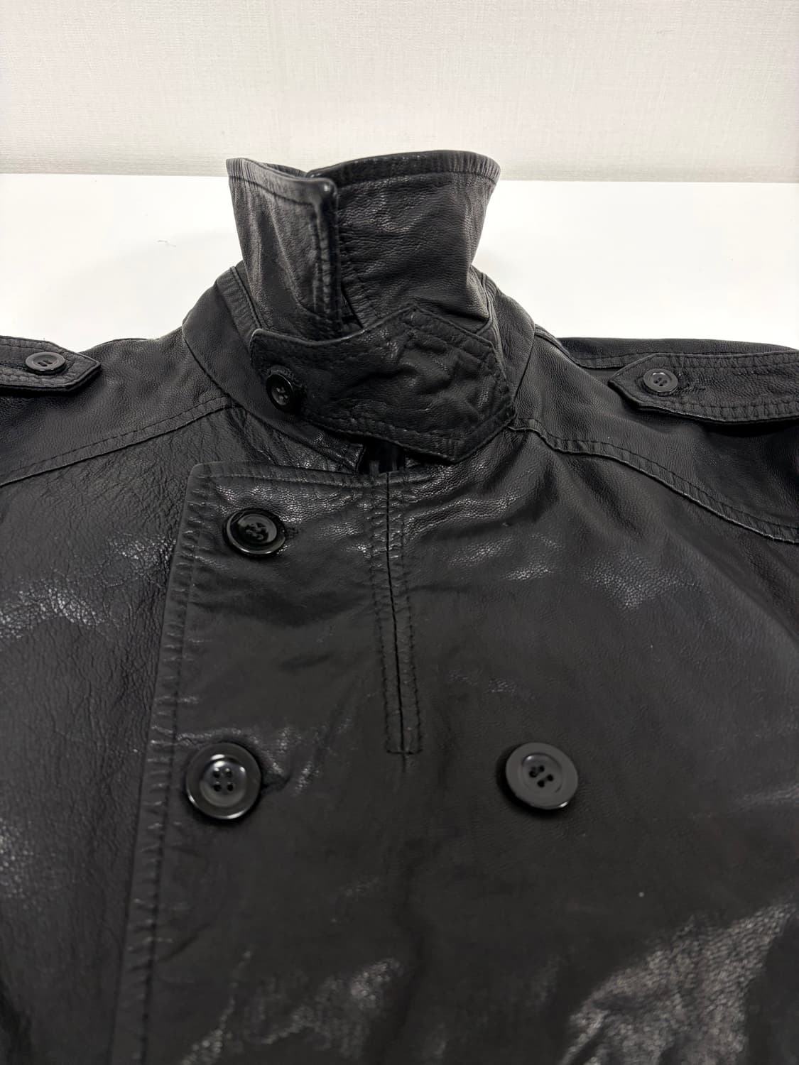 xl) 자라 맨 가죽 자켓 상품이미지4