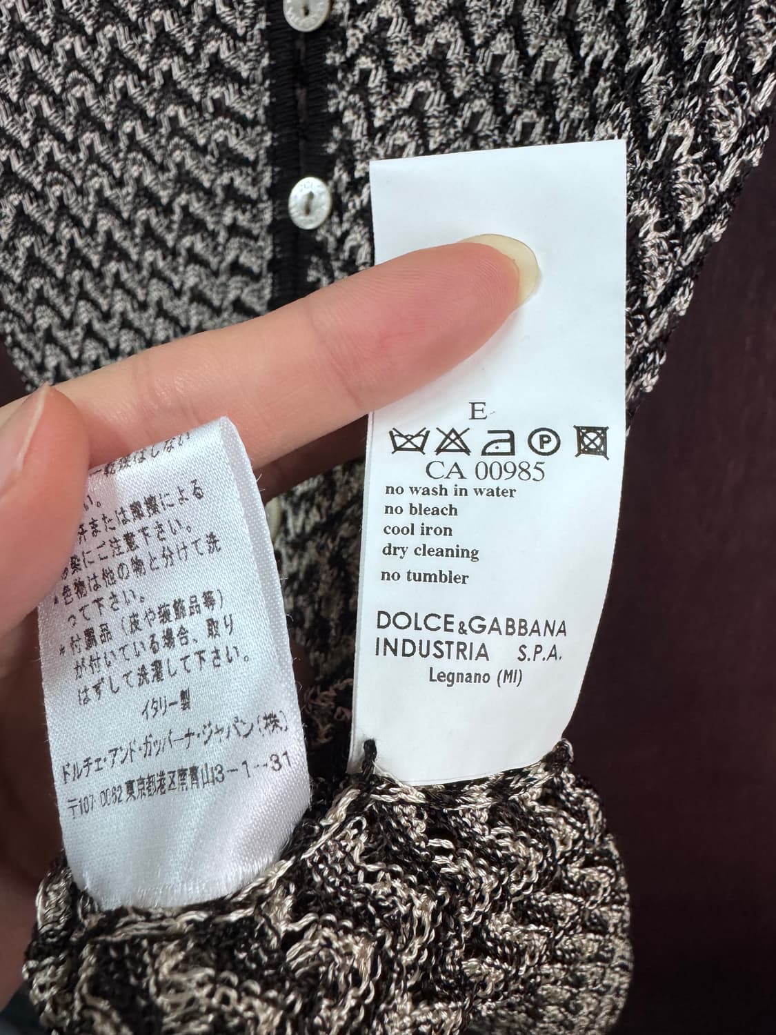 Dolce & Gabbana 돌체앤가바나 블라우스 반팔 시스루 니트 상품이미지6