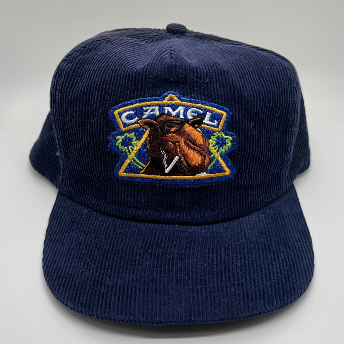 조 카멜 시가렛 빈티지 코듀로이 캡 네이비 상품이미지1